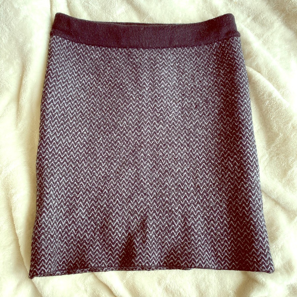 Lord & Taylor Sweater Skirt - Dark Blue - XS